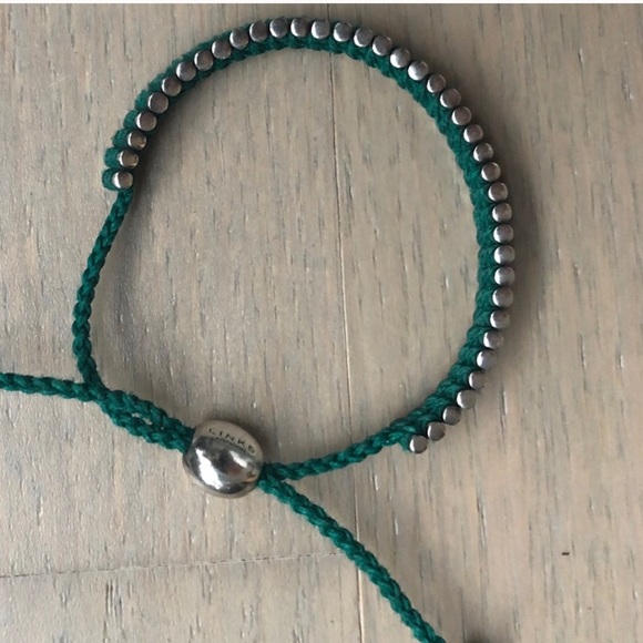 Indian links green stacking bracelet - Picture 4 of 4